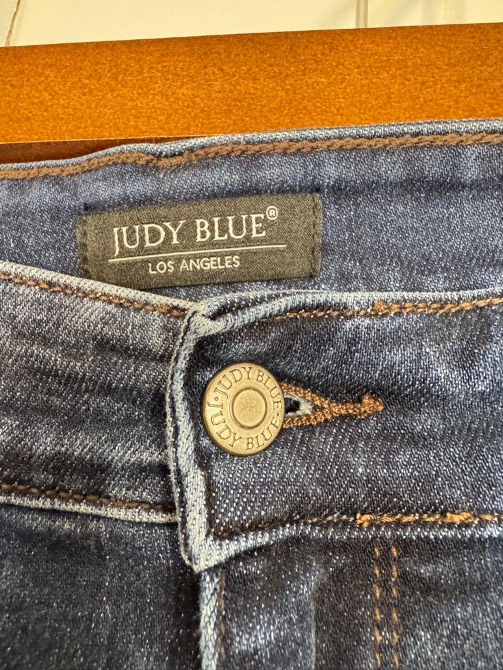 Judy Blue Miles City Mid Rise Slim Fit Dark Blue JB82428 DK-PL Size 18W - Picture 4 of 13